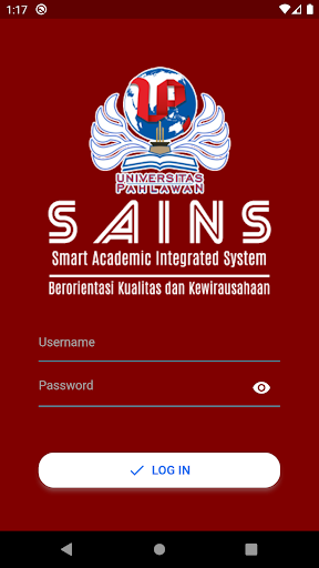 Android application SAINS+ screenshort
