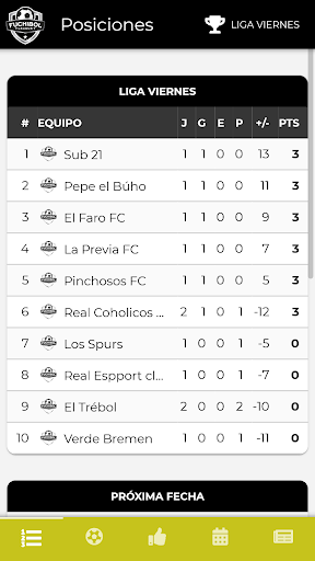 Android application Fuchibol League 7 screenshort