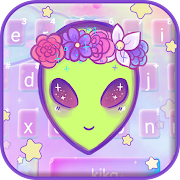 Cute Alien Beauty Keyboard Theme