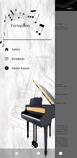 Android application Fortepiano screenshort