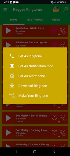 All REGGAE ringtones Screenshot 3 - AppWisp.com