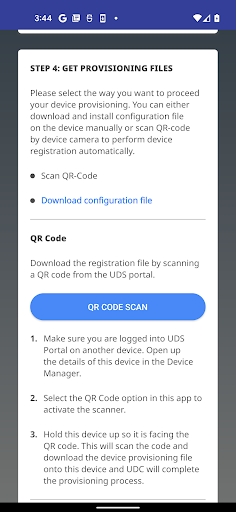 Screenshot of Lenovo Universal Device Client