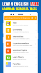 screenshot of English Grammar Exercises Test