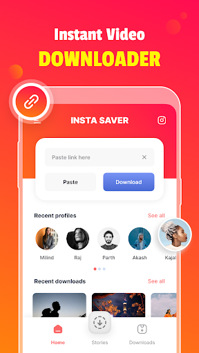 Android application Inst Saver Pro screenshort