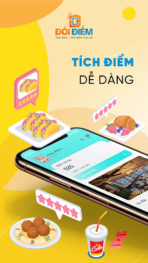 Android application ĐỔI ĐIỂM: Tích điểm, đổi điểm screenshort