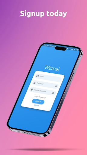 Android application Wereal screenshort