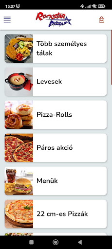 Android application Rockstar Pizza Eger screenshort
