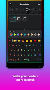 LED NEON Keyboard - Colorful, lighting, RGB, emoji  APK screenshots 8