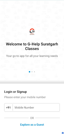 Android application G-Help Suratgarh Classes screenshort