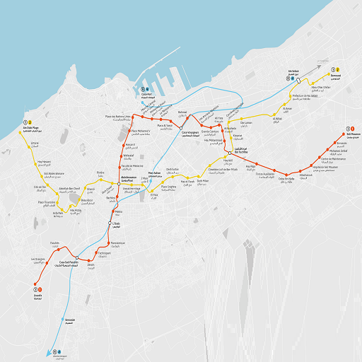Carte Tram Casablanca plan 1.3 Icon