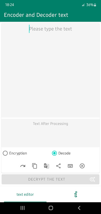 SecureText: Encoder Text - 1 - (Android)