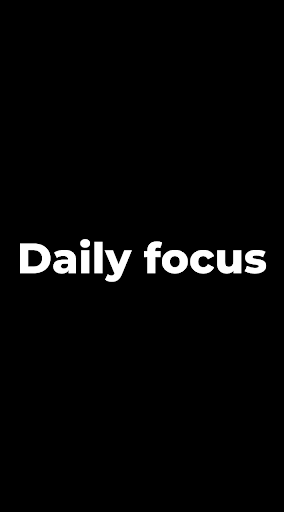 Android application Daily focus screenshort