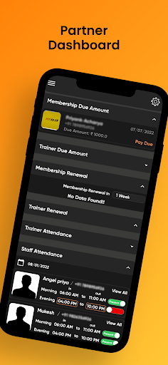 Fitfaat Partner Gym Management Screen 3