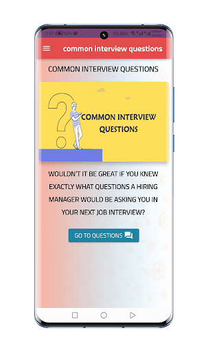 Android application common interview questions screenshort
