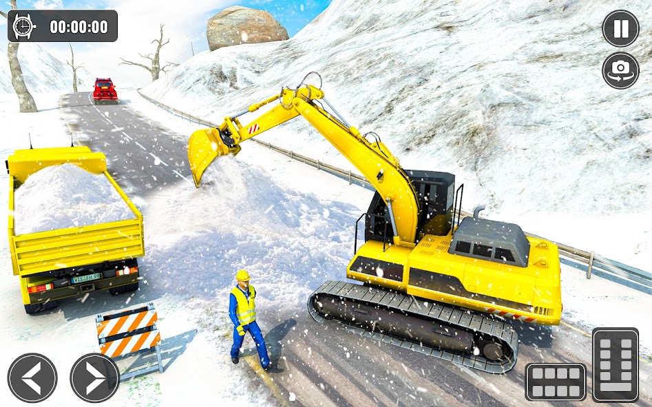 Snow Excavator Road Truck Game banner