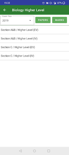 Quick LC - Leaving Certificate Screen 3