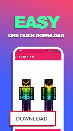 Rainbow Skin For Minecraft PE Screen 2