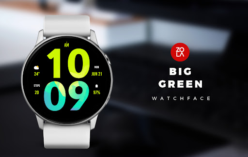 Big Green Watch Face