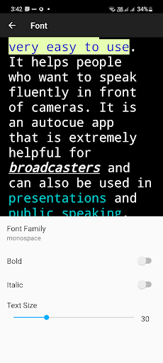 Elegant Teleprompter Pro screenshot 5