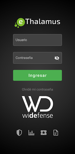 Android application eThalamus Client Widefense screenshort