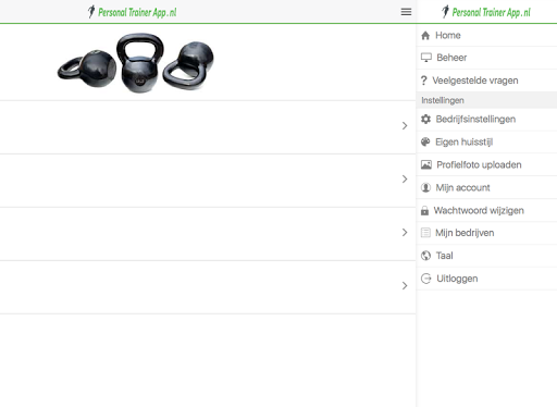 Android application Personal Trainer App screenshort