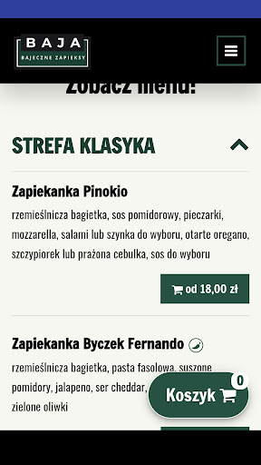 Android application Baja - Bajeczne Zapieksy screenshort