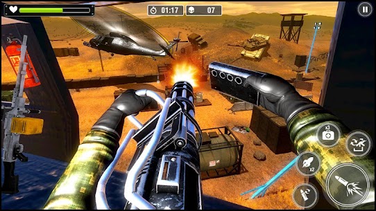 طائرات الهليكوبتر مدفعي – ألعاب الحرب الحرة 3