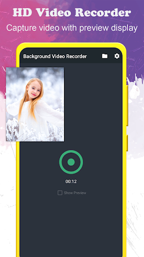 background video recorder Screen 2