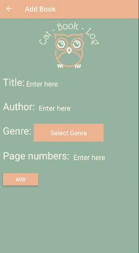 CatBookLog Screen 2