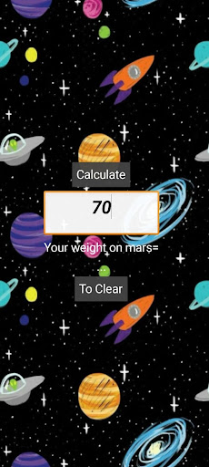 Your weight on mars Screen 2