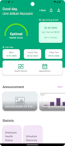 BMI I-Care Screen 2