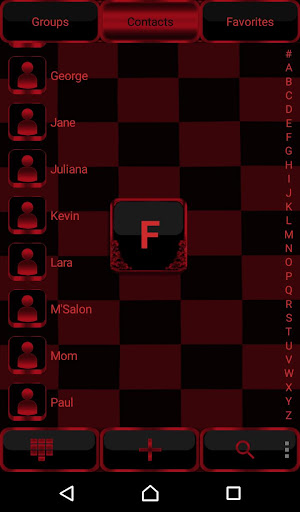 Red Chess Crown Dialer theme Screen 3