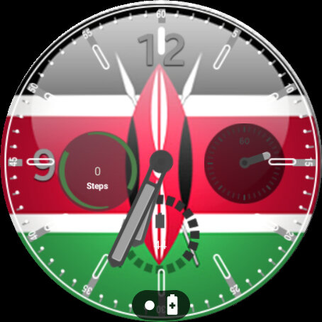 Kenya Flag Watchface Screen 2