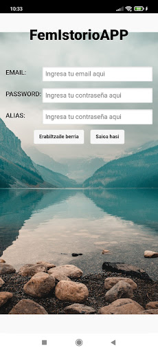 Android application FemIstorioApp screenshort