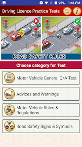 Captura de Pantalla 2 Driving Licence Practice Tests android
