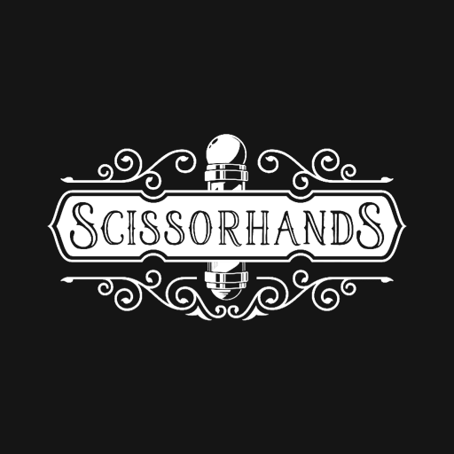 Scissorhands Barbershop logo