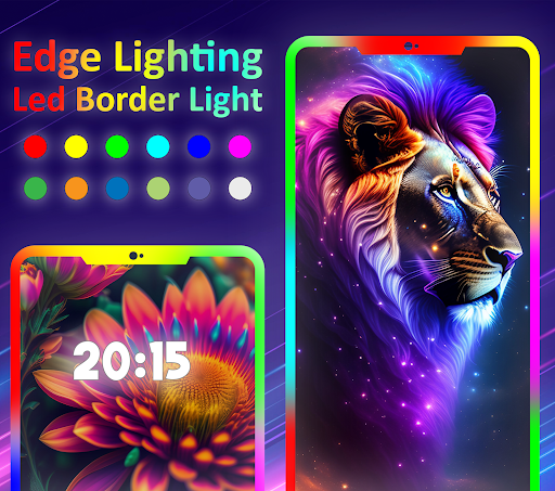 Android application Edge Lighting - Border Colors screenshort