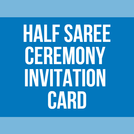 Half Saree Invitation Card logo