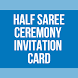 Half Saree Invitation Card