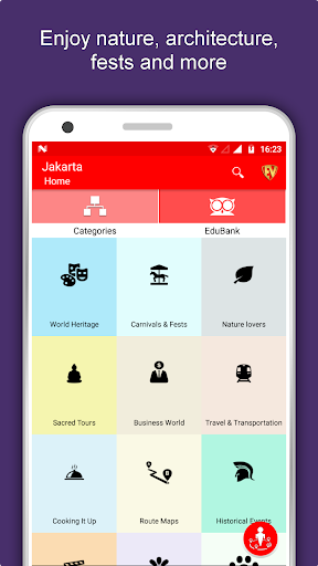 Android application Jakarta Travel & Explore, Offl screenshort
