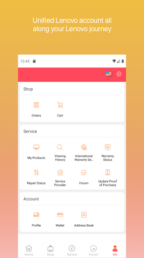 Screenshot of Lenovo