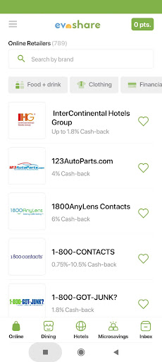 Android application EvoShare screenshort