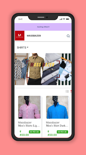 Android application Mass Bazer screenshort