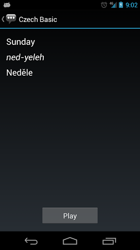 Czech Basic Phrases Screen 3