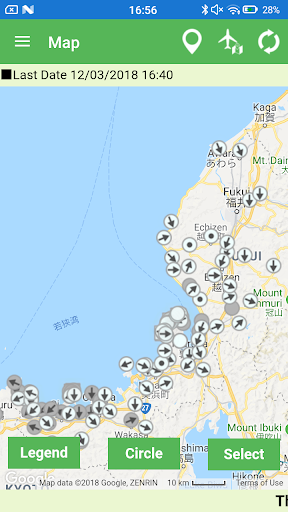 Android application Fukui Prefectural Radiation Mo screenshort