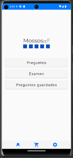 Android application mossosApp - Oposicions mossos screenshort
