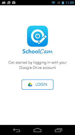 Android application SchoolCam. For Google Drive screenshort