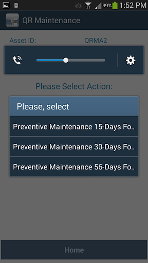 QR Maintenance Screen 3