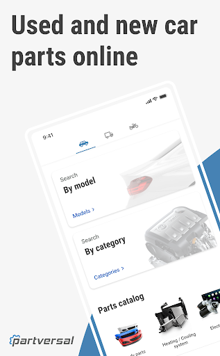 Android application Partversal: Find 4M+ car parts screenshort