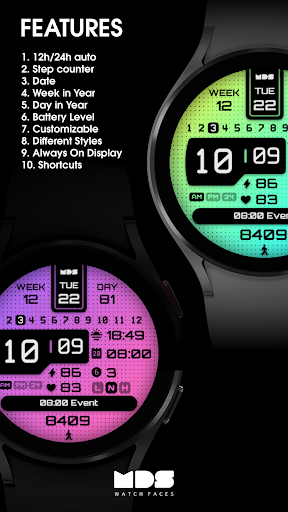 MDS351 - Digital Watch Face Screen 2